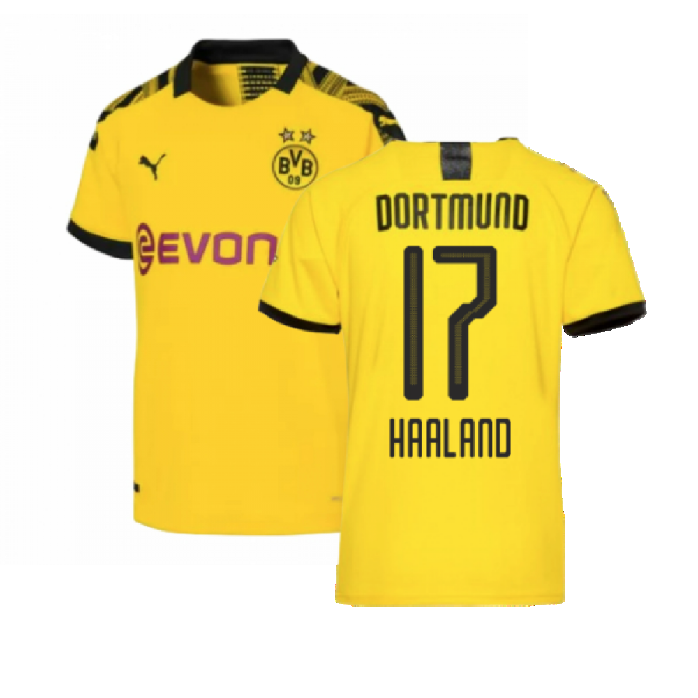 Borussia Dortmund 2019-20 Home Shirt ((Mint) XXL) (Haaland 17) – Soccer  Clasico