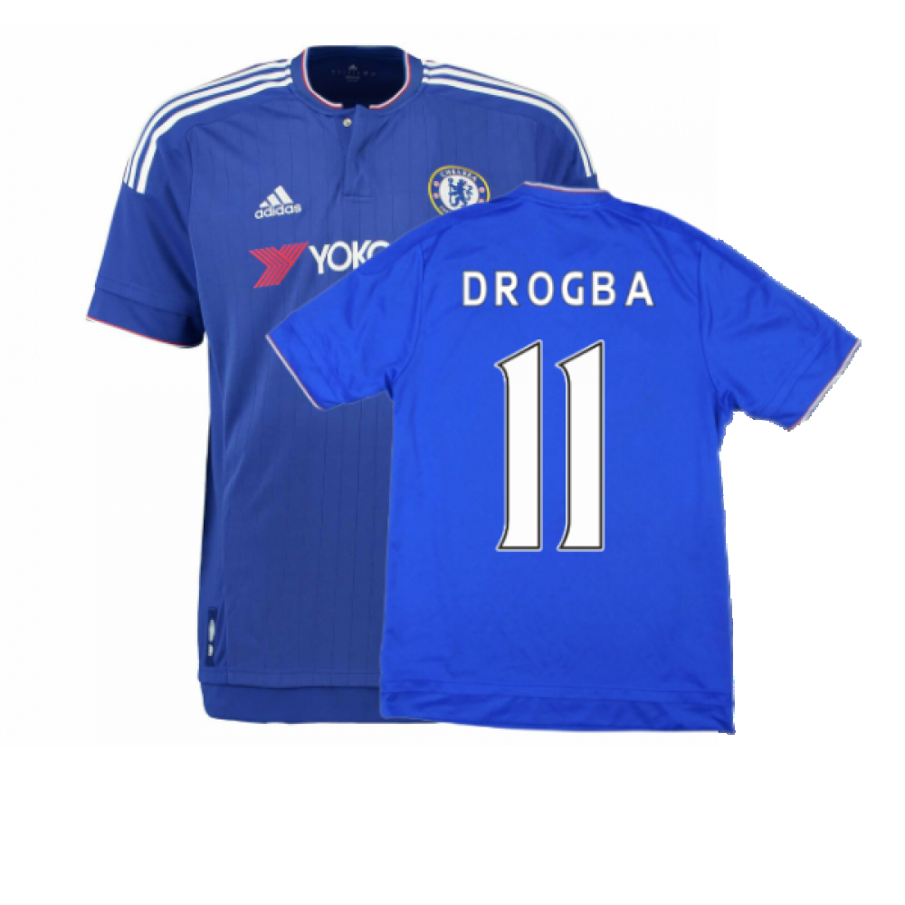 Chelsea 2015-16 Home Shirt ((Very Good) L) (DROGBA 11)