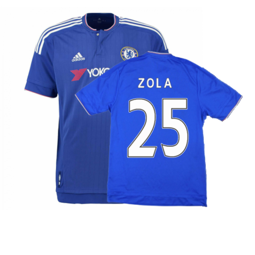Chelsea 2015-16 Home Shirt ((Very Good) L) (Zola 25)