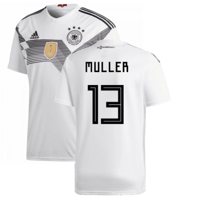 Germany 2018-19 Home Shirt ((Excellent) L) (Muller 13)