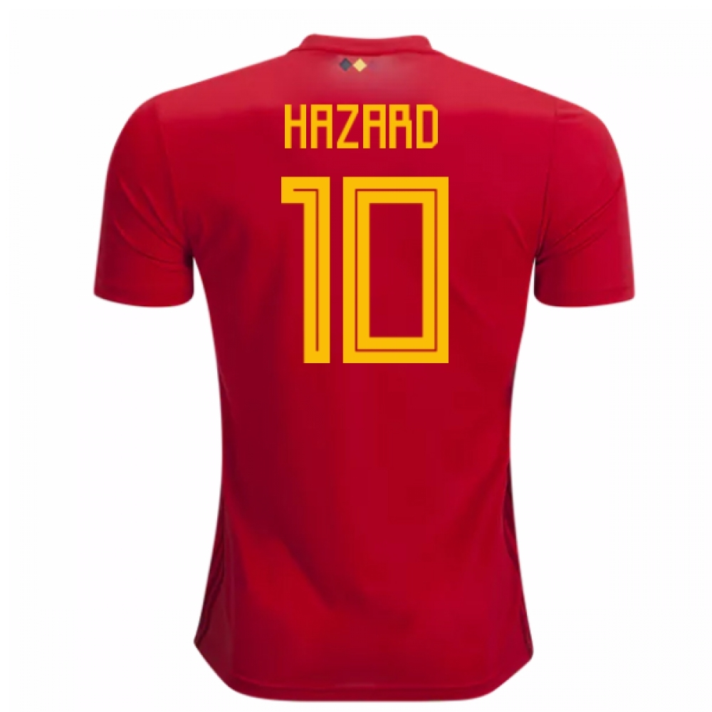 2018-2019 Belgium Adidas Home Shirt (Hazard 10) - Kids