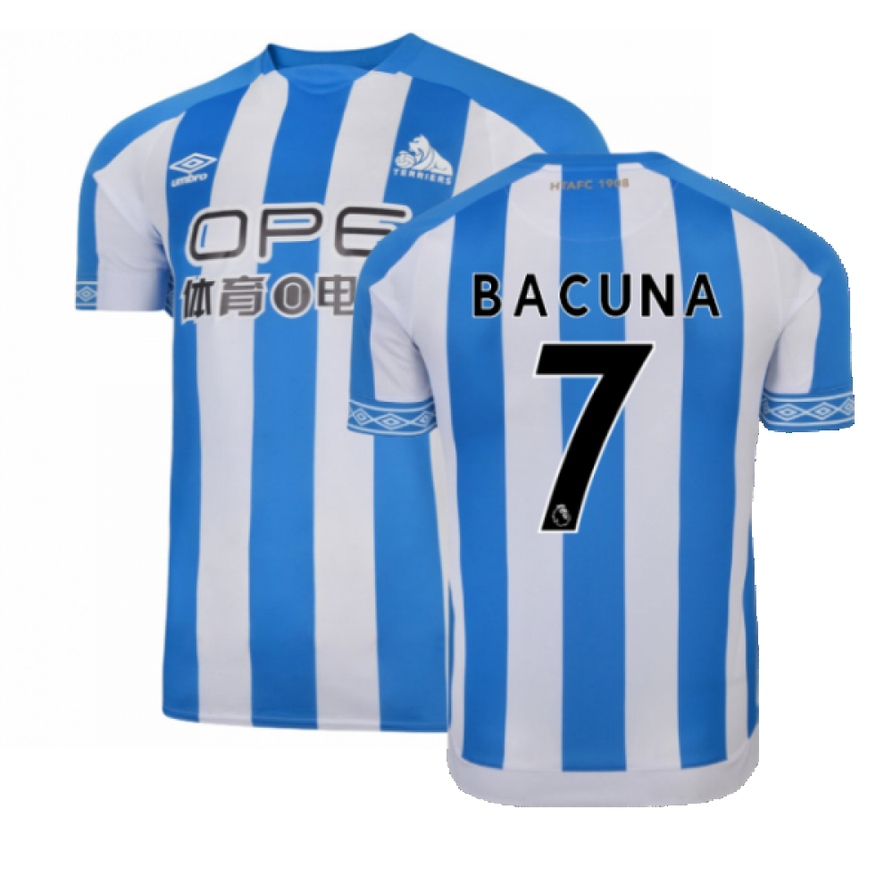 Huddersfield 2018-19 Home Shirt ((Excellent) M) (Bacuna 7)_0