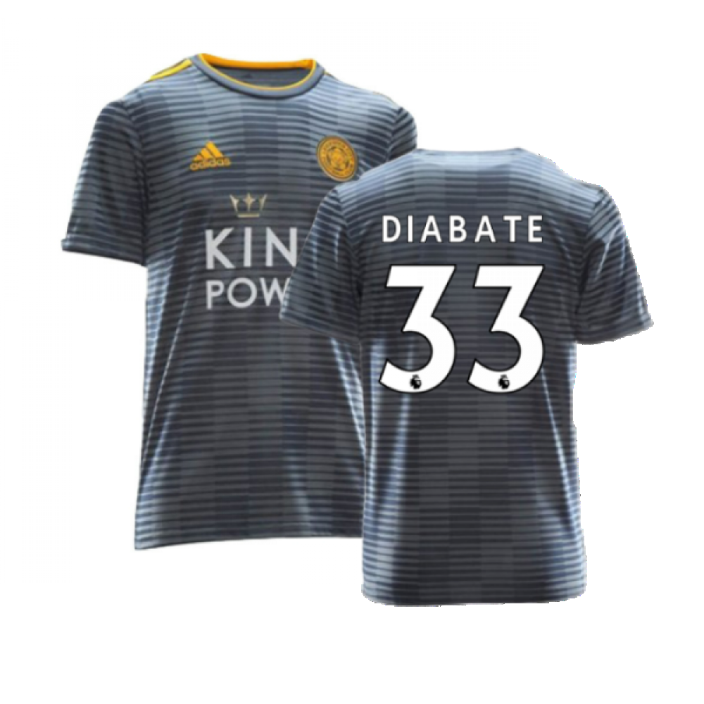 Leicester City 2018-19 Away Shirt ((Excellent) L) (Diabate 33)
