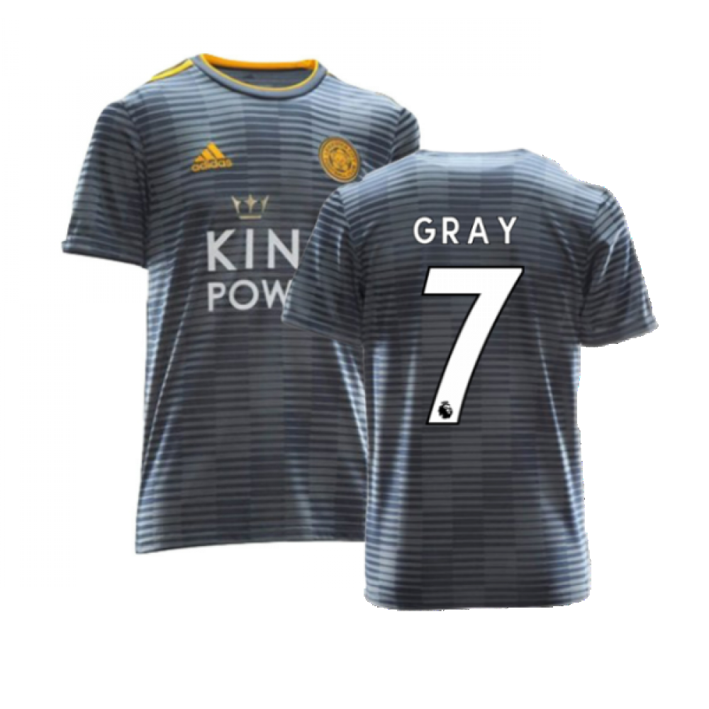 Leicester City 2018-19 Away Shirt ((Excellent) L) (Gray 7)