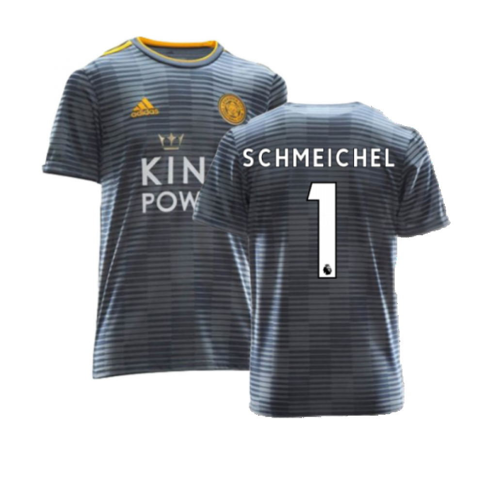 Leicester City 2018-19 Away Shirt ((Excellent) L) (Schmeichel 1)