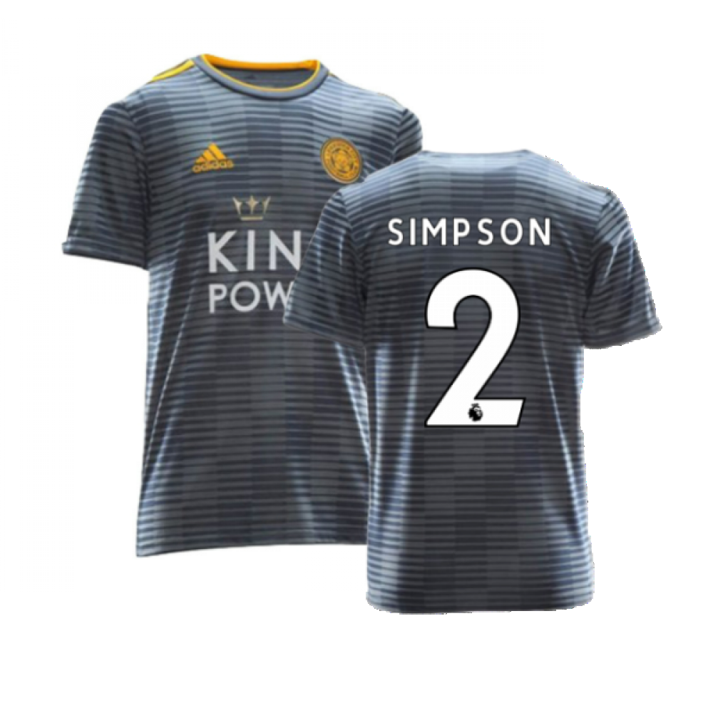 Leicester City 2018-19 Away Shirt ((Excellent) L) (Simpson 2)