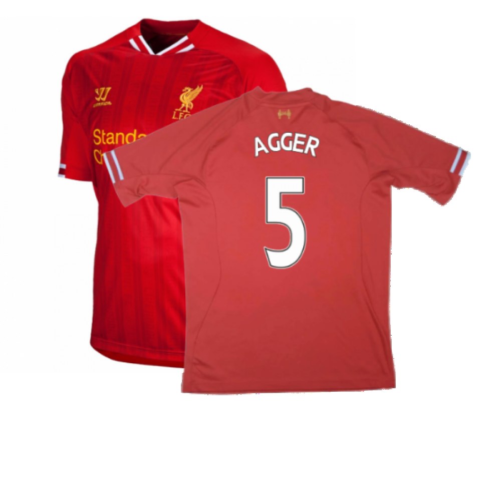 Liverpool 2013-14 Home Shirt ((Excellent) M) (AGGER 5)_0