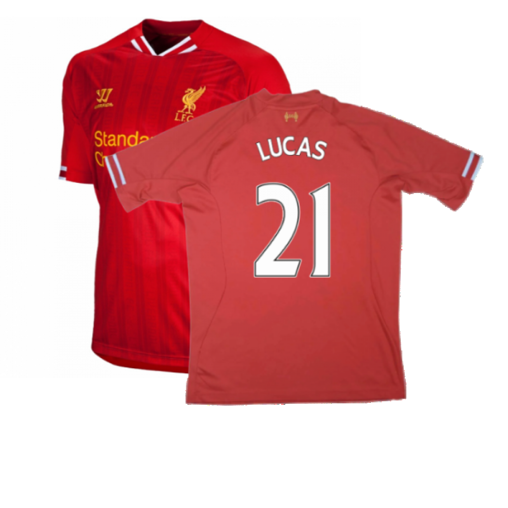 Liverpool 2013-14 Home Shirt ((Excellent) M) (LUCAS 21)_0