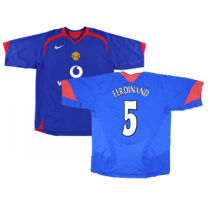 Manchester United 2005-06 Away Shirt ((Good) XL) (FERDINAND 5)_0