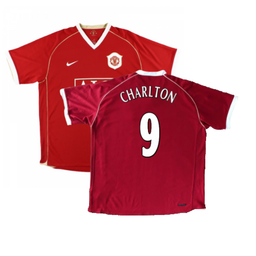 Manchester United 2006-07 Home Shirt ((Very Good) M) (CHARLTON 9)