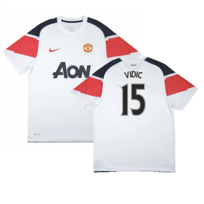Manchester United 2010-11 Away Shirt ((Excellent) S) (Vidic 15)