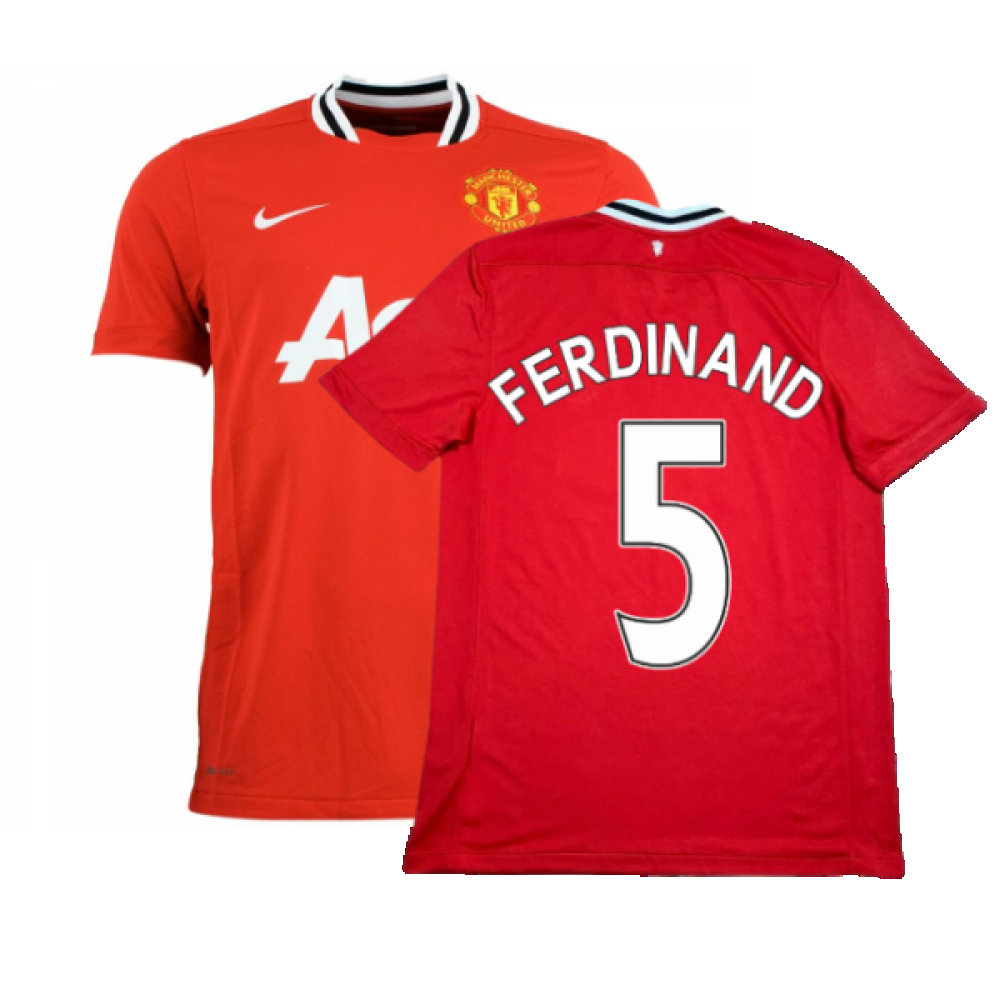 Manchester United 2011-12 Home Shirt ((Good) M) (Ferdinand 5)_0