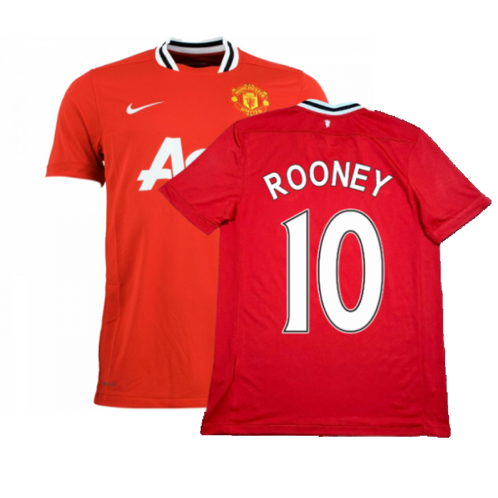 Manchester United 2011-12 Home Shirt ((Good) M) (Rooney 10)_0