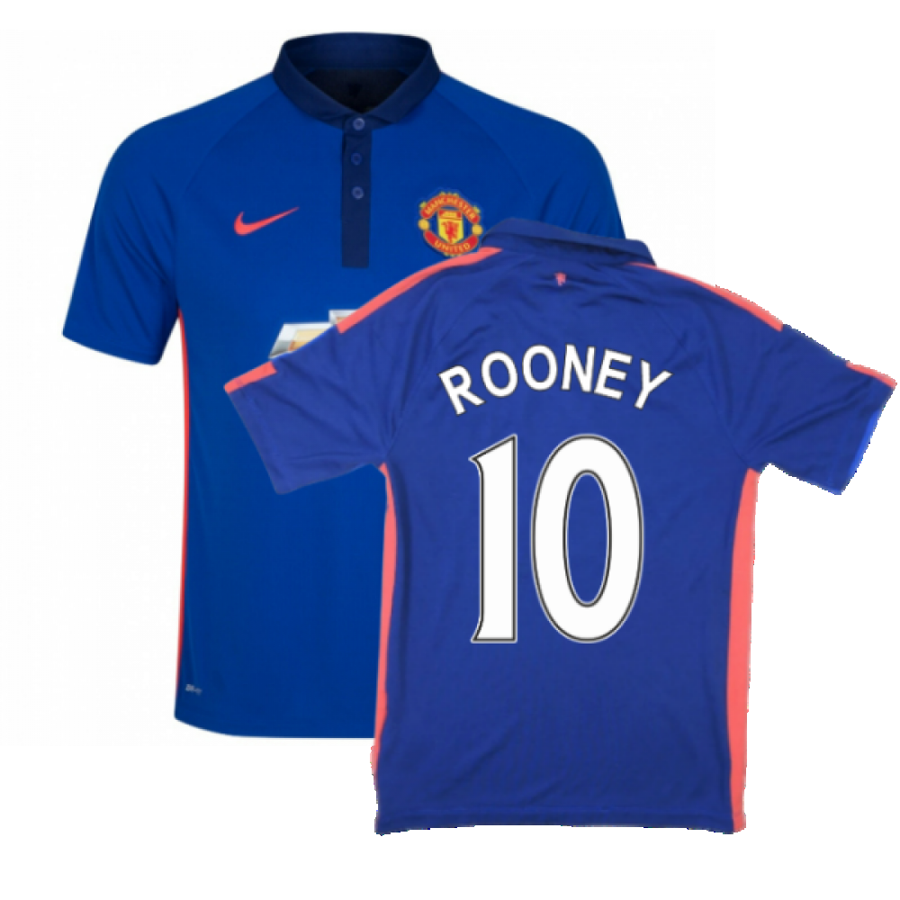 Manchester United 2014-15 Third Shirt ((Very Good) L) (Rooney 10)