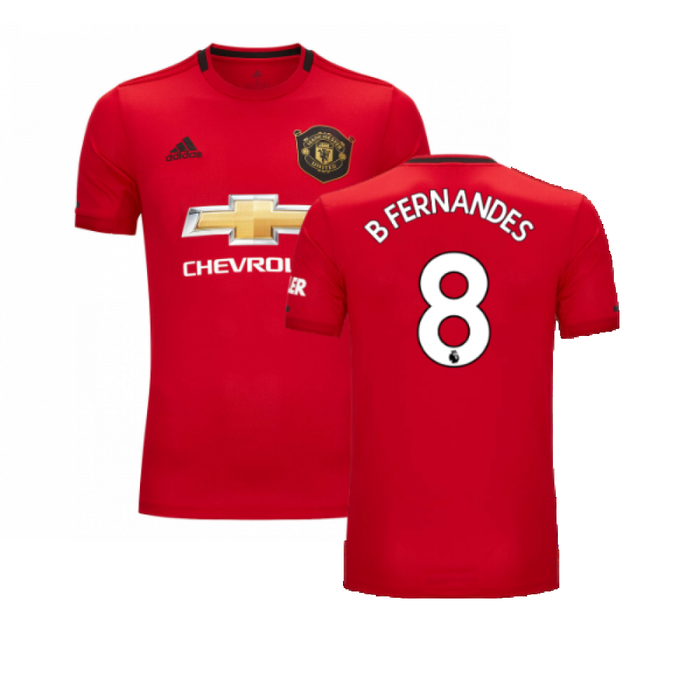 Manchester United 2019-20 Home Shirt ((Very Good) XS) (B. Fernandes 8)