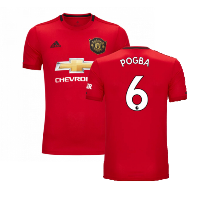 Manchester United 2019-20 Home Shirt ((Very Good) XS) (Pogba 6)