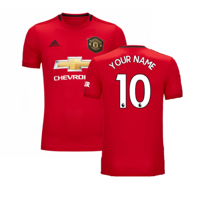 Manchester United 2019-20 Home Shirt ((Very Good) XS) (Your Name)