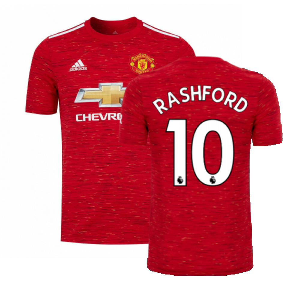 Manchester United 2020-21 Home Shirt ((Excellent) S) (Rashford 10)