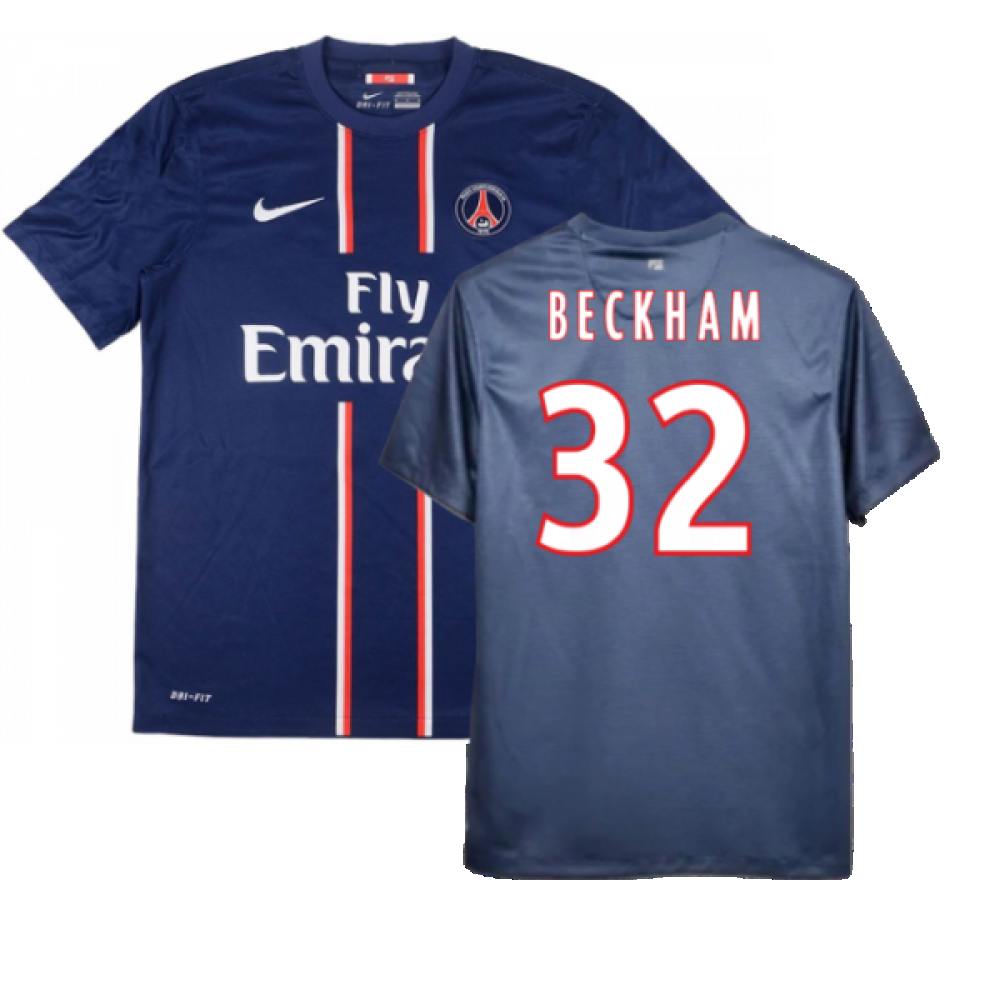 PSG 2012-13 Home Shirt ((Good) XL) (BECKHAM 32)_0