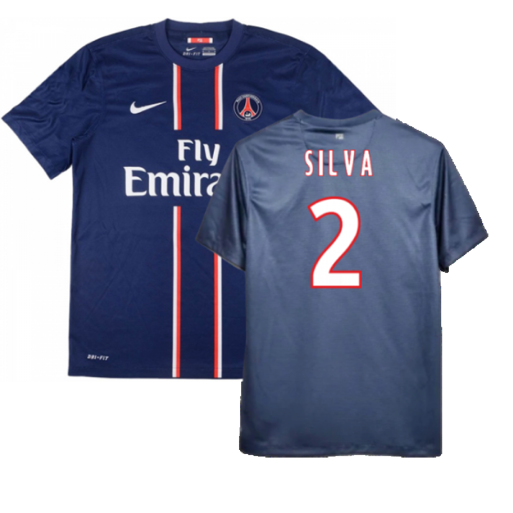 PSG 2012-13 Home Shirt ((Good) XL) (Silva 2)_0