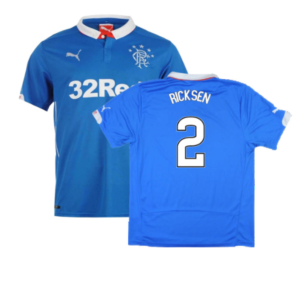 Rangers 2014-15 Home Shirt ((Excellent) L) (RICKSEN 2)_0