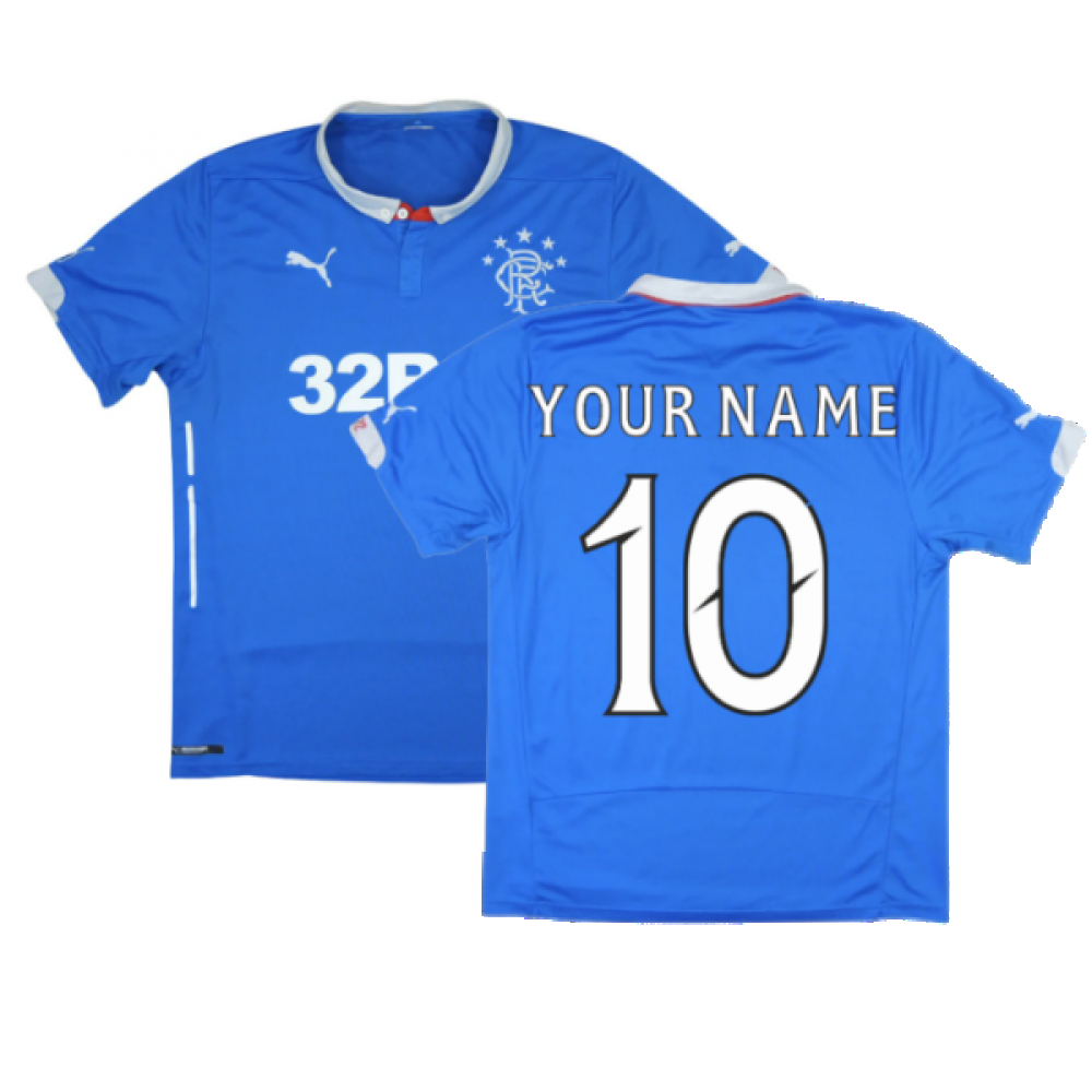 Rangers 2014-15 Home Shirt ((Very Good) M) (Your Name)_0