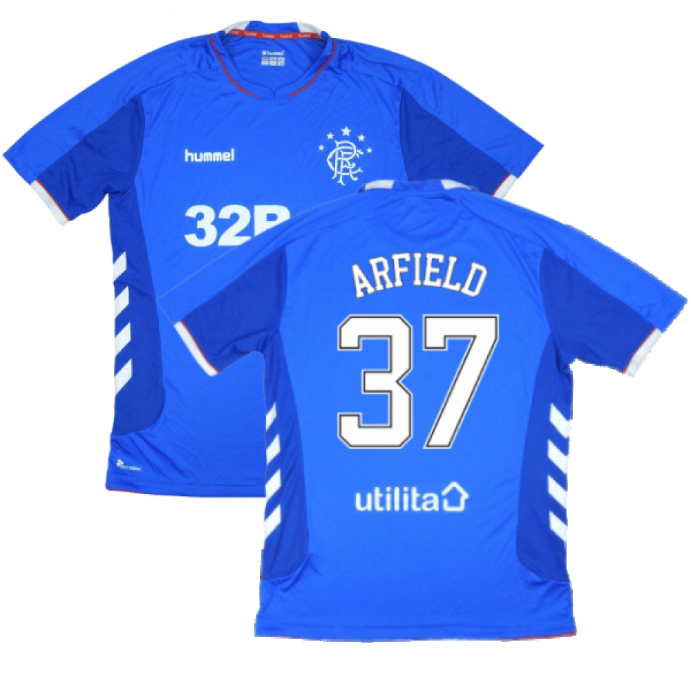 Rangers 2018-19 Home Shirt ((Excellent) L) (ARFIELD 37)_0