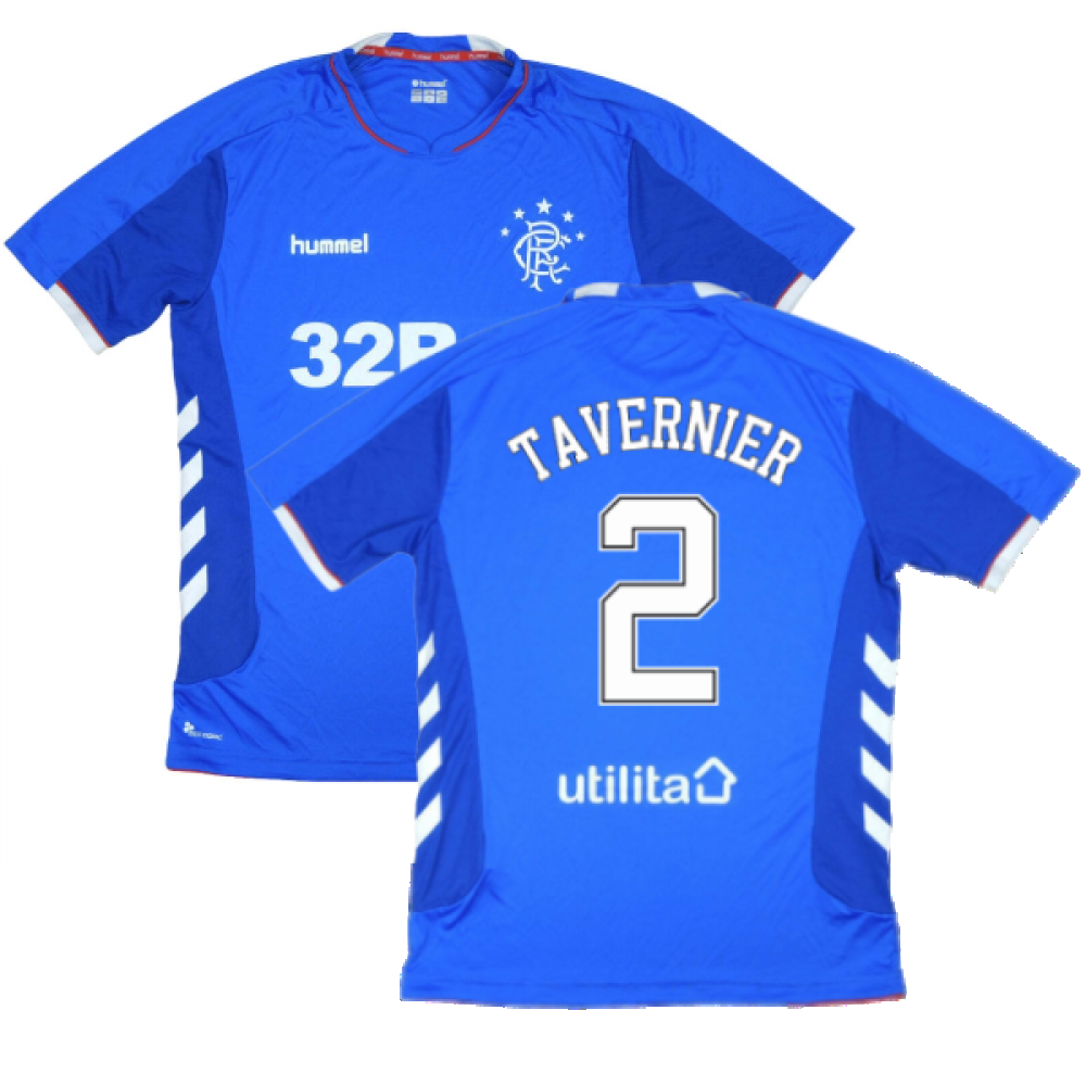Rangers 2018-19 Home Shirt ((Excellent) L) (TAVERNIER 2)_0