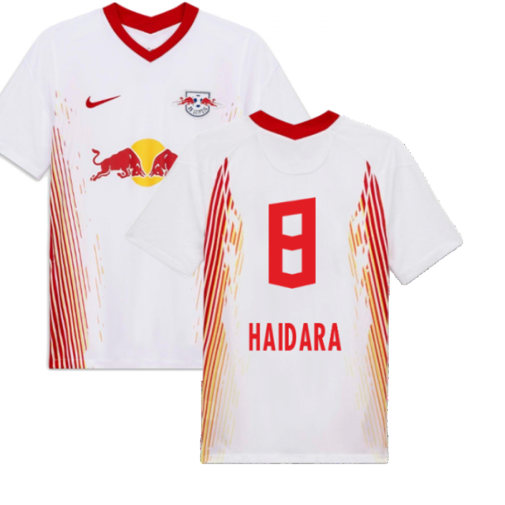 Red Bull Leipzig 2020-21 Home Shirt ((Excellent) S) (HAIDARA 8)