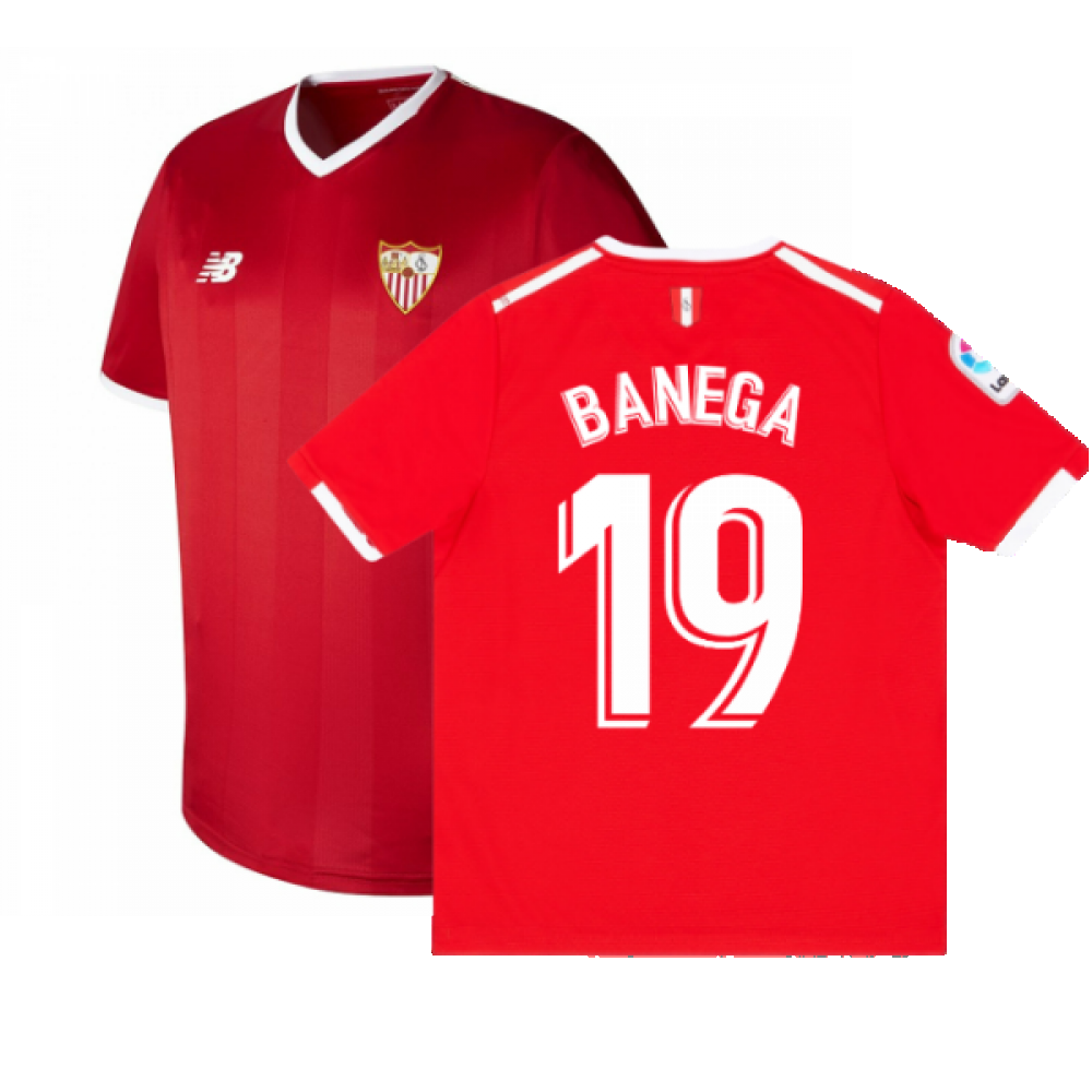 Sevilla 2017-18 Away Shirt ((Excellent) L) (Banega 19)_0