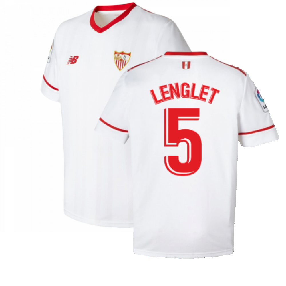 Sevilla 2017-18 Home Shirt ((Excellent) L) (Lenglet 5)_0