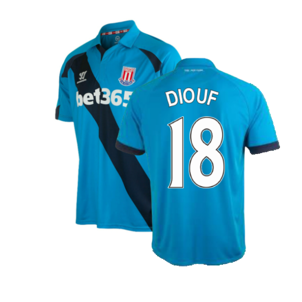Stoke City 2014-15 Away Shirt ((Excellent) S) (DIOUF 18)_0