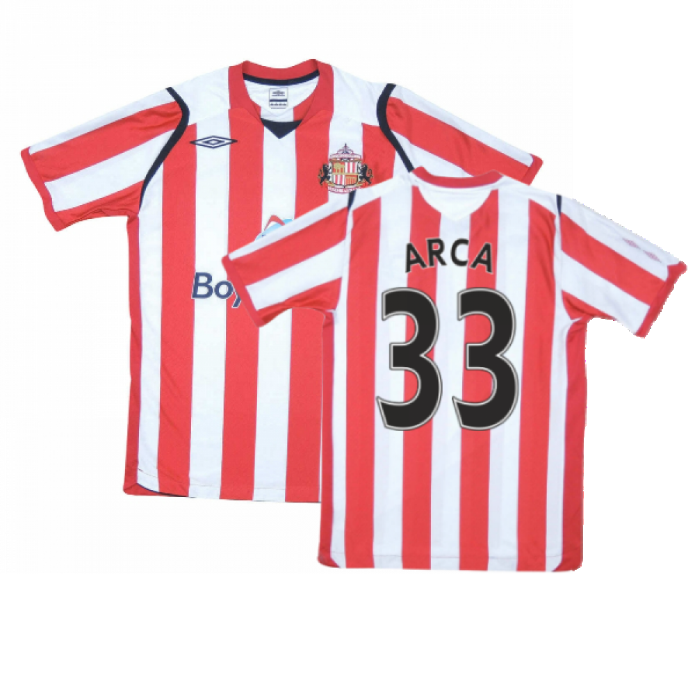 Sunderland 2008-09 Home Shirt ((Good) L) (Arca 33)_0