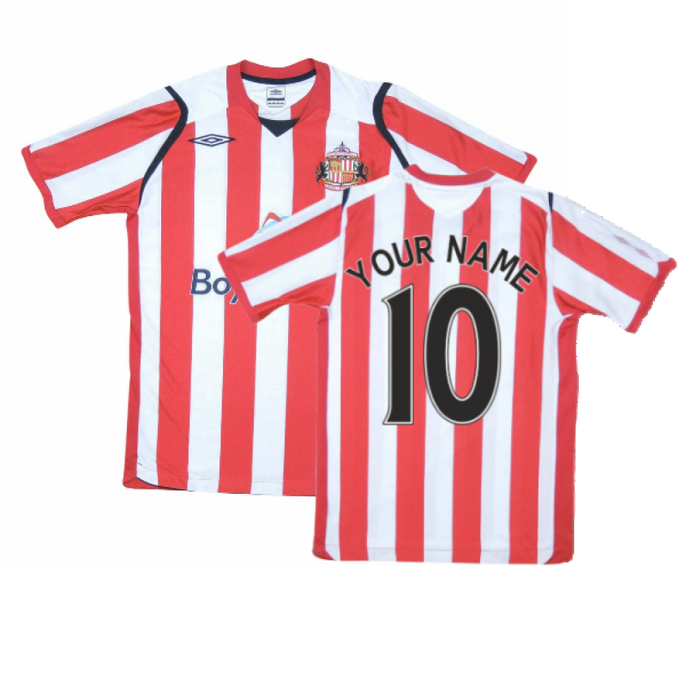 Sunderland 2008-09 Home Shirt ((Good) L) (Your Name)_0