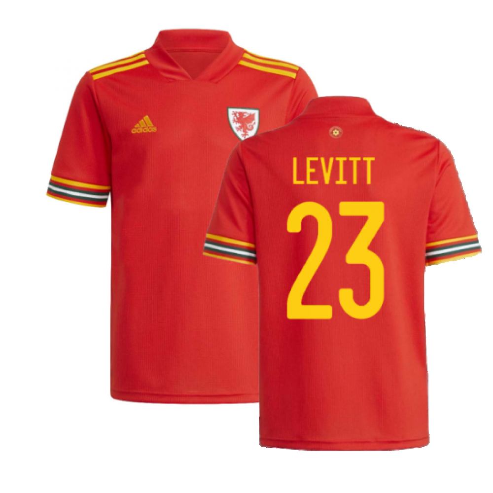 Wales 2020-21 Home Shirt ((Very Good) 3XL) (LEVITT 23)_0