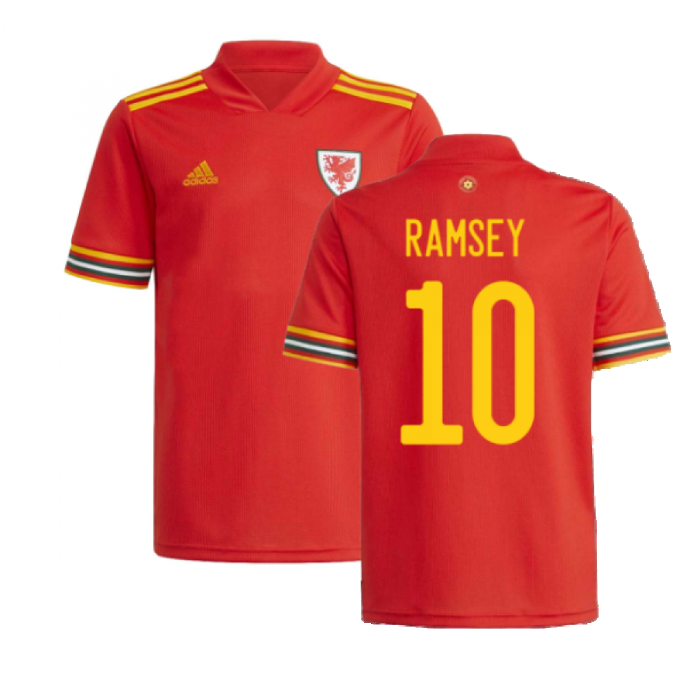 Wales 2020-21 Home Shirt ((Very Good) 3XL) (RAMSEY 10)_0