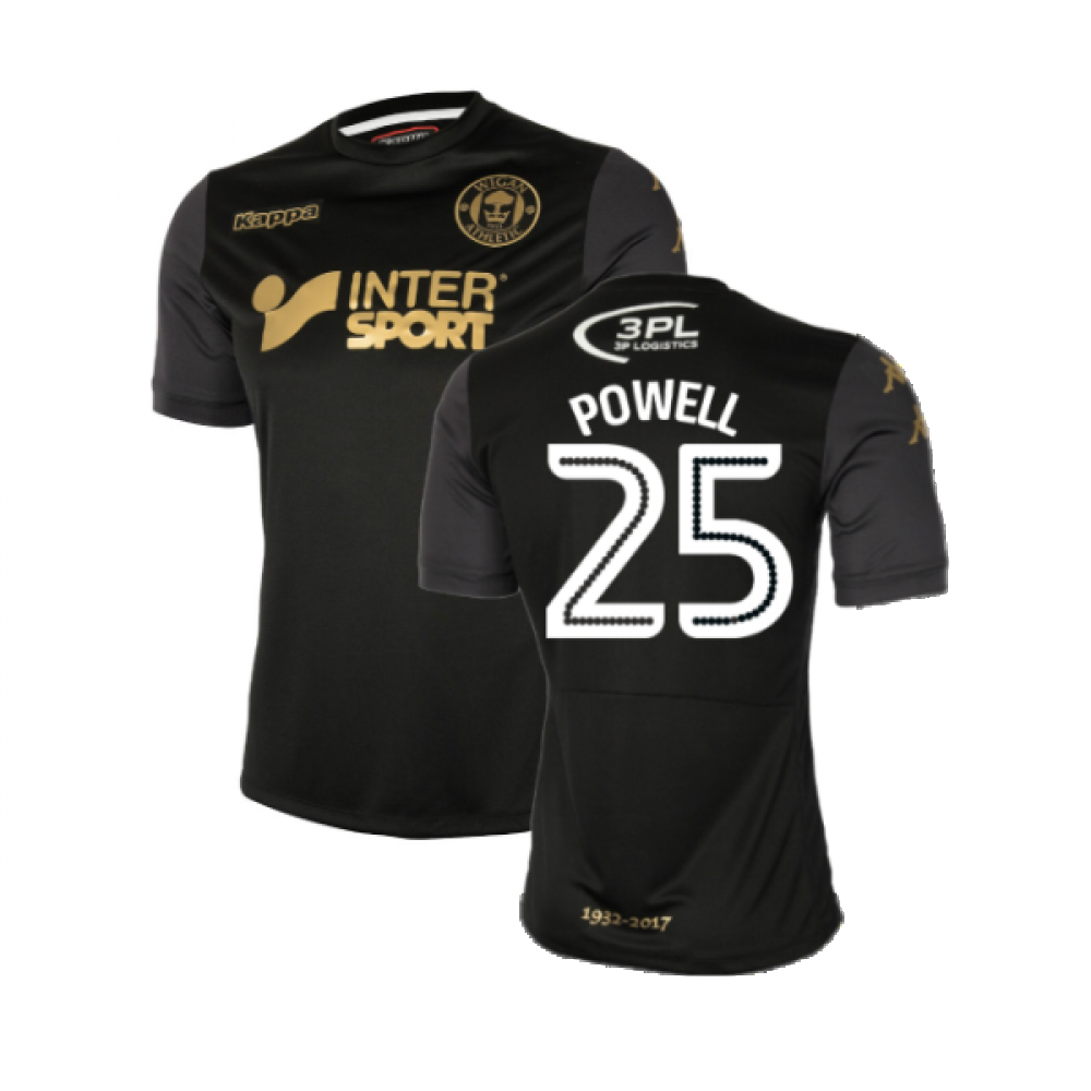 Wigan Athletic 2017-18 Away Shirt ((Very Good) M) (Powell 25)_0