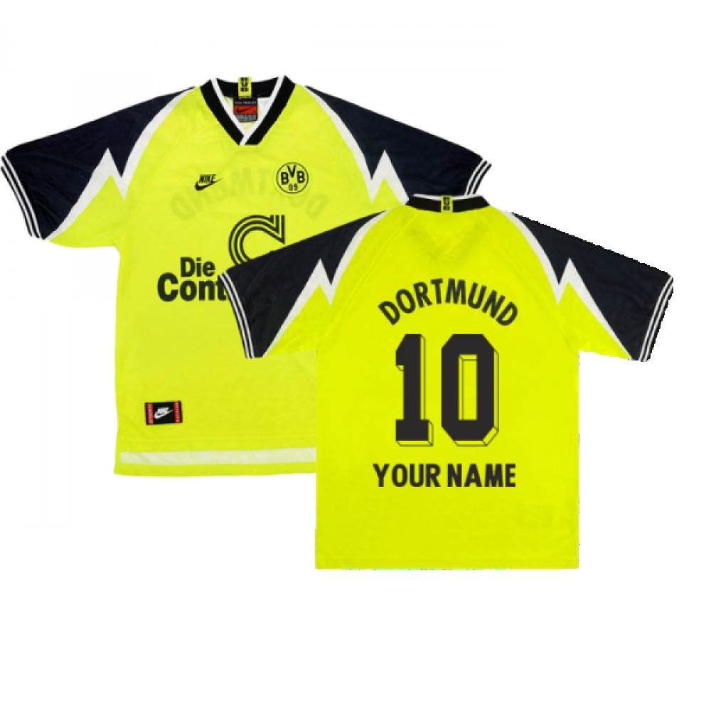Borussia Dortmund 1995-96 Home Shirt ( ((Excellent) XL) (Your Name)