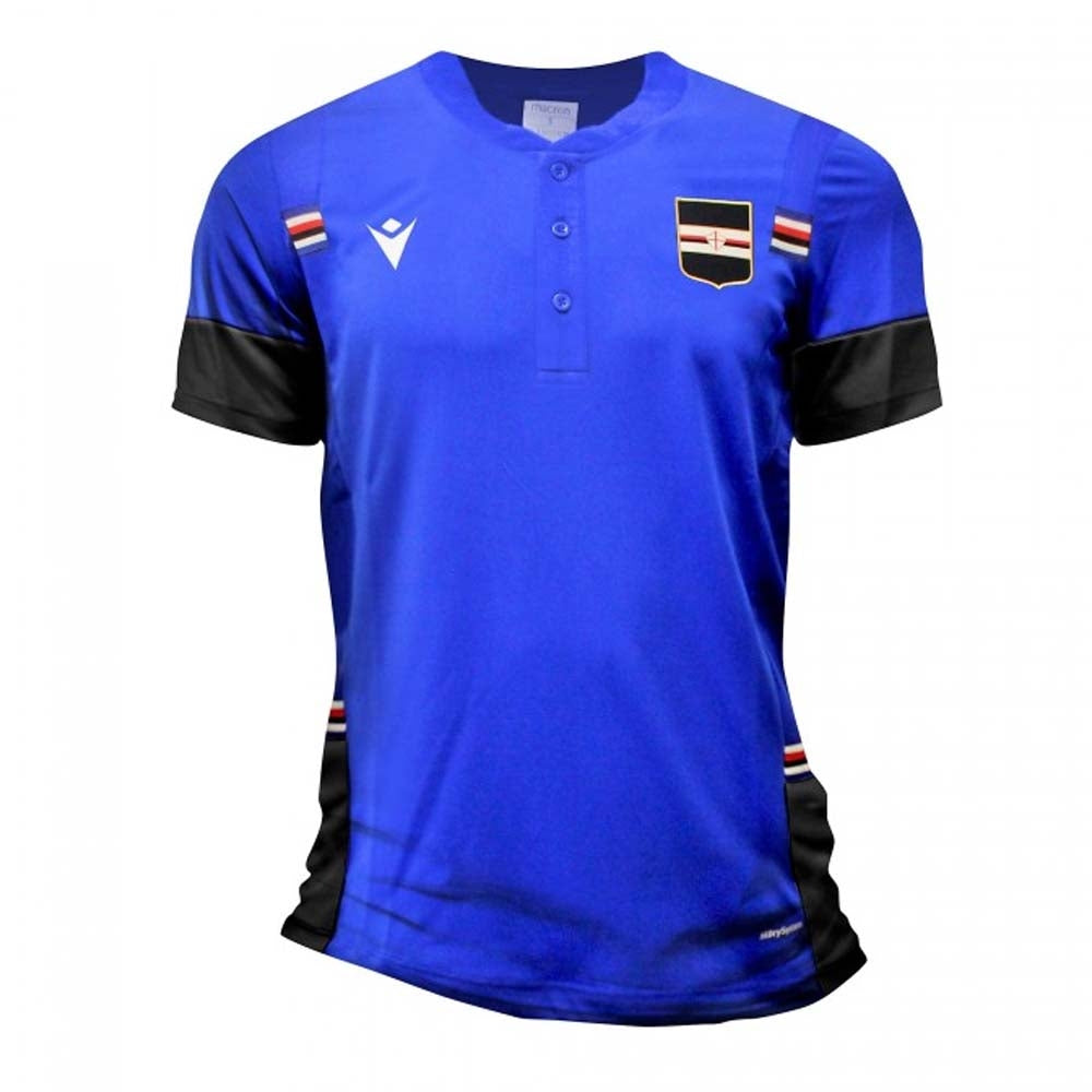 2020-2021 Sampdoria Travel Cotton Polo Shirt (Blue)