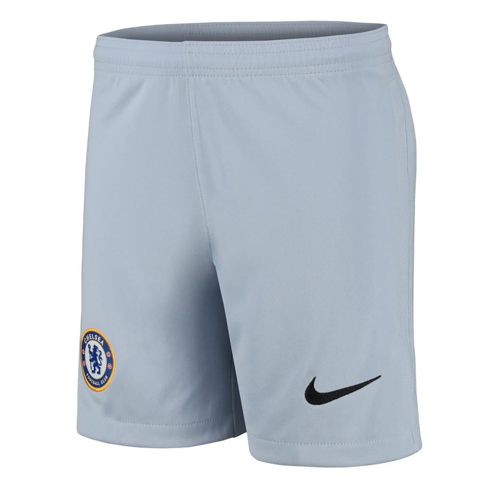 2021-2022 Chelsea Home Goalkeeper Shorts (Ghost) - Kids_0