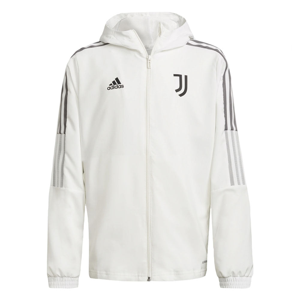 2021-2022 Juventus Presentation Jacket (White) - Kids_0
