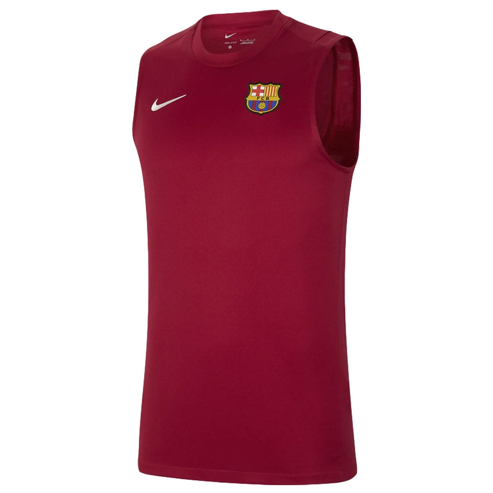 2021-2022 Barcelona Sleeveless Top (Red)_0