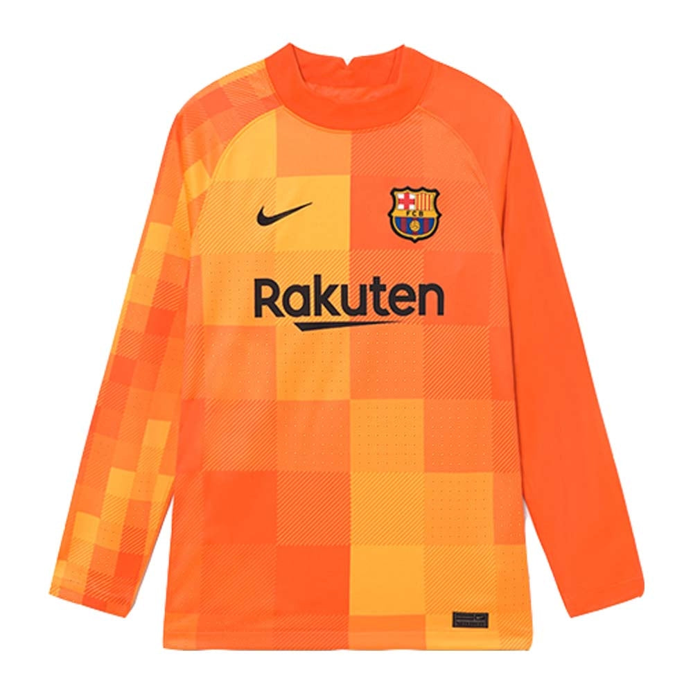 2021-2022 Barcelona Home Goalkeeper Shirt (Orange)_0