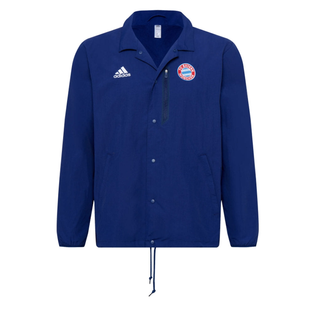 2021-2022 Bayern Munich Travel Coach Jacket (Dark Blue)_0