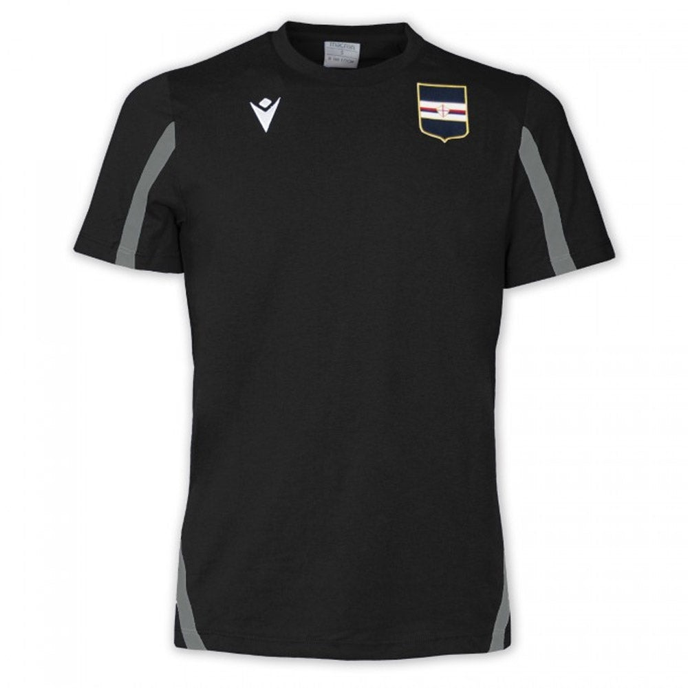 2021-2022 Sampdoria Cotton Poly T-Shirt (Black)_0