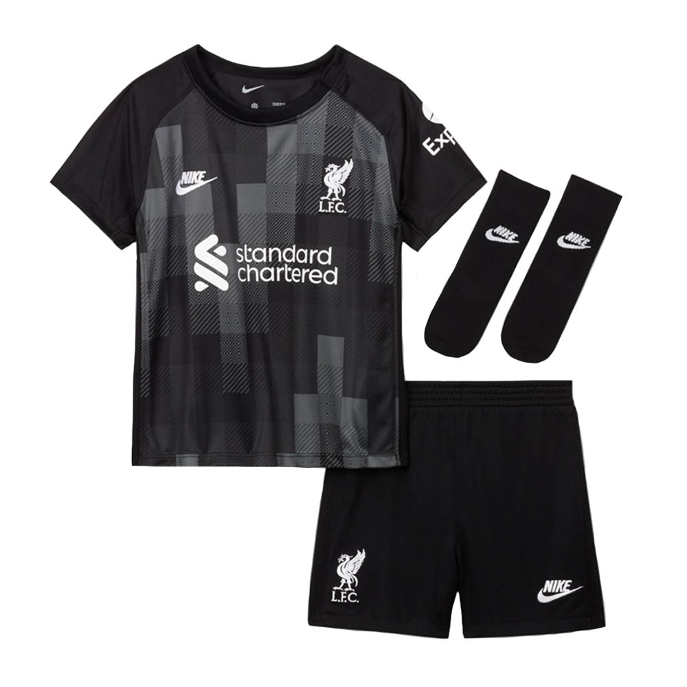 Liverpool 2021-2022 Goalkeeper Baby Kit (Black)_0