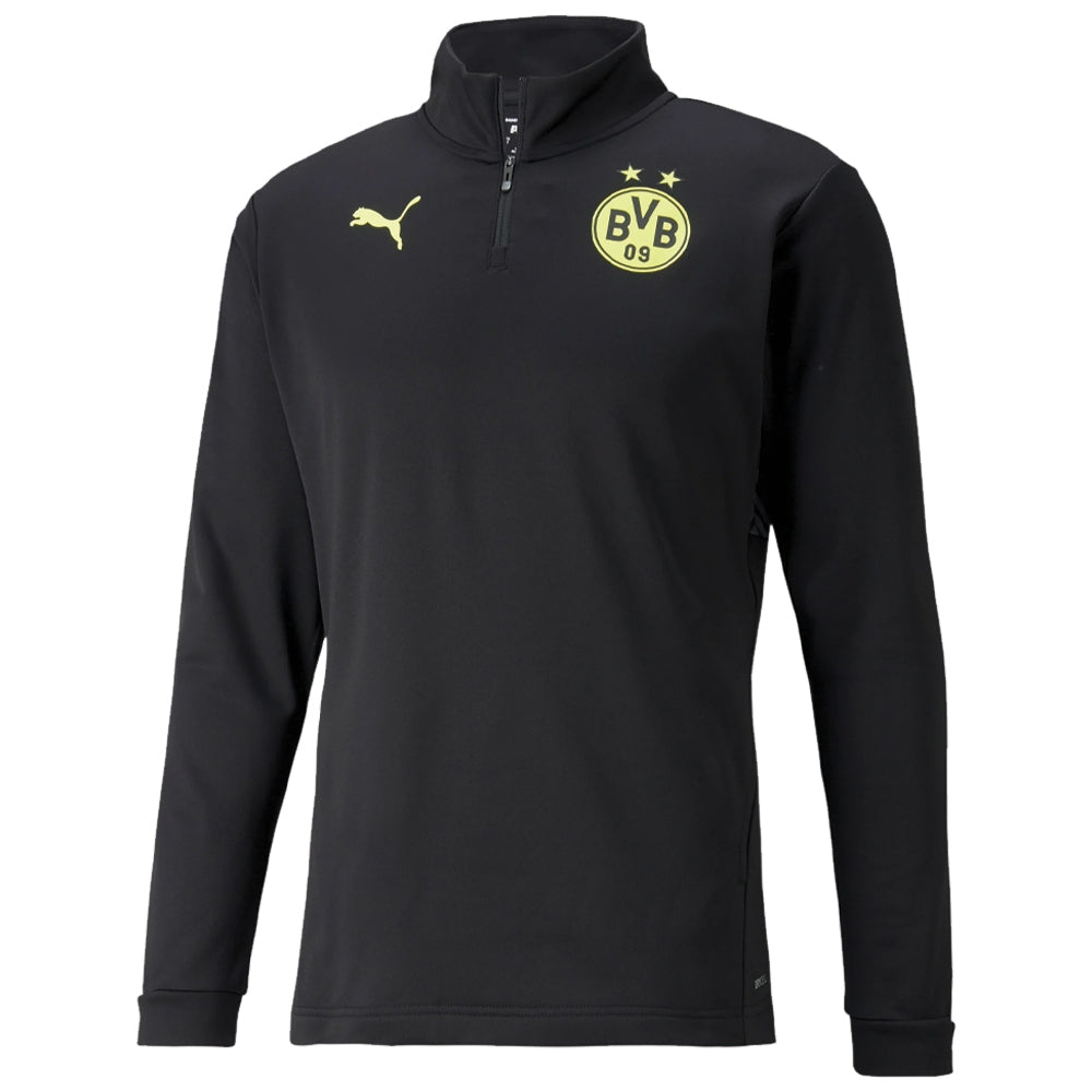 2022 Borussia Dortmund Prematch Half Zip Top (Black)_0