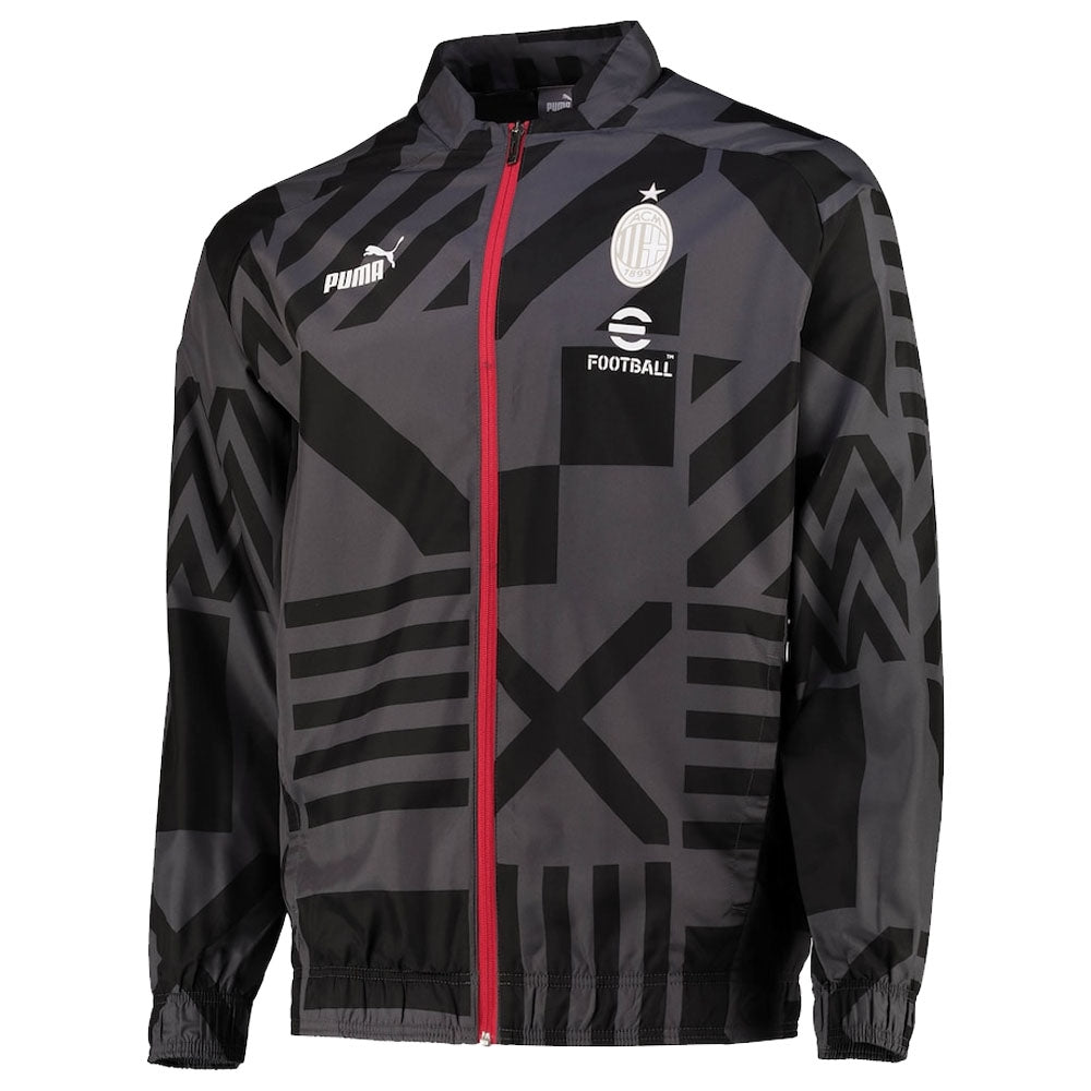 2022-2023 AC Milan Pre-Match Jacket (Black)_0
