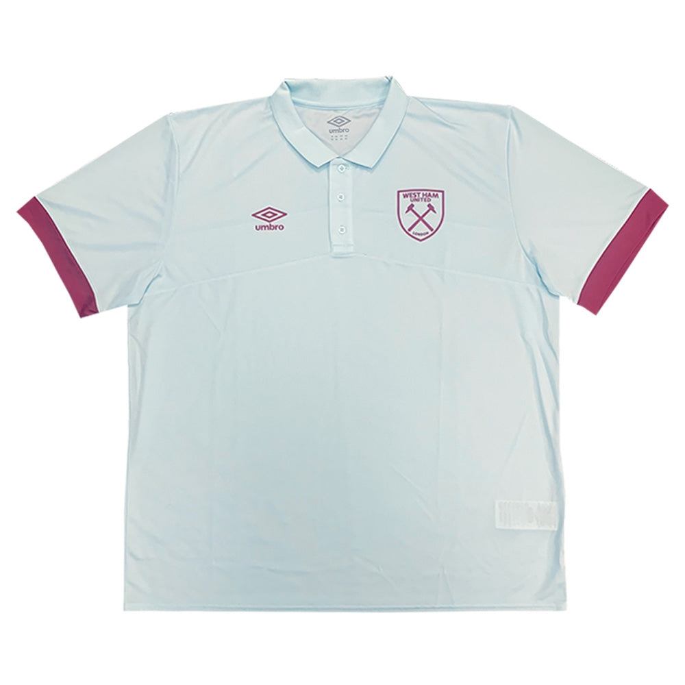 2022-2023 West Ham Poly Polo (U) - Blue Glow_0