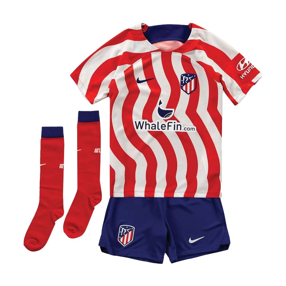 2022-2023 Atletico Madrid Little Boys Home Shirt_0